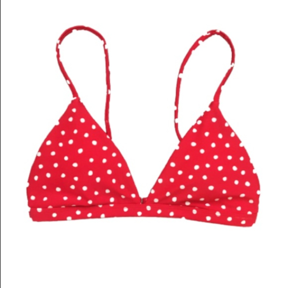 Polka dot bikini top